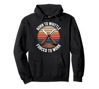Born To Whittle Forced To Work Wood Carving Pullover Hoodie