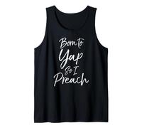 Born to Yap so I Preaching Funny Preacher Gift for Pastor Tank Top