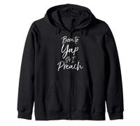 Born to Yap so I Preaching Funny Preacher Gift for Pastor Zip Hoodie