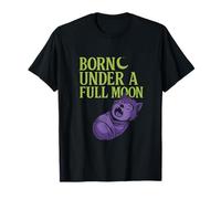 Born Under Full Moon Baby Werewolf Halloween Design T-Shirt