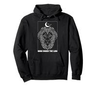 Born Under the Lion Leo Zodiac Constellation Moon Astrology Pullover Hoodie