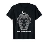 Born Under the Lion Leo Zodiac Constellation Moon Astrology T-Shirt