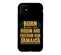 Born Where The Riddim And Freedom Run Independence Jamaican Case for iPhone 11