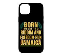 Born Where The Riddim And Freedom Run Independence Jamaican Case for iPhone 14 Plus