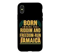 Born Where The Riddim And Freedom Run Independence Jamaican Case for iPhone X/XS