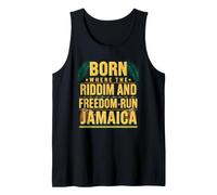 Born Where The Riddim and Freedom Run Independence Jamaican Tank Top