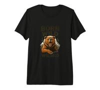 Born Wild Bear Mountain Spirit Premium T-Shirt