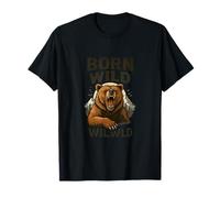 Born Wild Bear Mountain Spirit T-Shirt