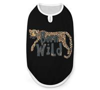 Born Wild Cheetah Leopard Animal Dog Shirt Sleeveless Pet Clothes Summer T-Shirts Tank Top for Small Puppy Cat