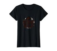 Born Wild: Wolf Silhouette Nature Lover Adventure T-Shirt, Women, Black, S