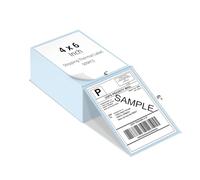BORN4SHIP 4x6 Fanfold Thermal Labels, Compatible with Thermal Printer, 100x150mm Thermal Shipping Labels, Multi-Platform Use for E-Commerce, Pack of 500