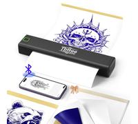 BORN4SHIP P84 Tattoo Stencil Printer With 10Pcs Stencil Pap- A4 Thermal Tattoo Machine for Artists & Beginners, Bluetooth Stencil Printer Compatible with iOS, Android, PC, built-in 2000mAh