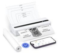 BORN4SHIP Portable Wireless A4 Printer with Paper for Travel, Bluetooth Inkless Thermal Printer Compatible with Android & IOS, Support for US Letter /A4/B5/receipts/label/for Home Use, Office Work