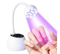 BORNBYME UV Nail Lamp for Gel Nails, 36W UV Nail Light Gooseneck Rechargeable with 4 Time Setting & Smart Auto Sensor for Nail Salon Home Use Lamp