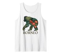 Borneo Jungle Orangutan, Fun Tropical Wildlife and Nature Tank Top