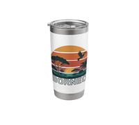 Borneo Sunset Jungle Wildlife Stainless Steel Insulated Tumbler