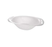 BORNER Swissmar Mandolin Oval Slicing Bowl White Plain Plastic Dishwasher Safe