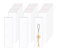 BornFeel Long Adhesive Cello Bags 2'' x 6" 200pcs Clear Cellophane Bags Resealable Self Sealing OPP Bags 1mil for Candy Gifts Favors Pen Key Chain Jewelery Samples
