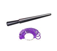 Bornfeel Ring Sizer UK Rings Size Measurement Scales Tools Ring Mandrel Ring Gauge 33pcs Rings Measurements with Finger Sizing Measuring Stick UK Sizes A-Z6 Plastic for Women & Men