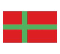 Bornholm Bornholm Car Sticker Flag 10 cm Coloured Smooth Tuning Rear Window Labelling