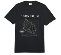 Bornholm, Denmark: Map, Coordinates, Compass Comfort Colors Adult Heavyweight T-Shirt