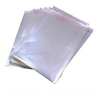 Borningfire 100 Pcs 8" x 10" Self Seal Clear Cellophane Bags Resealable Plastic Apparel Bags Perfect for Packaging Clothing, T-Shirt, Brochure, Prints, Handicraft Gift Bags