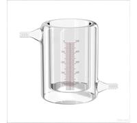 BORO 3.3 Double Jacketed Glass Beaker with Hose Barbs, for efficient heating or cooling applications,1000ml