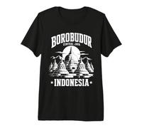 Borobudur Central Java Indonesia Buddhist Stupa Travel Gift Premium T-Shirt
