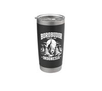 Borobudur Central Java Indonesia Buddhist Stupa Travel Gift Stainless Steel Insulated Tumbler