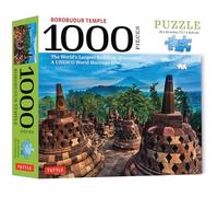 Borobudur Temple, Indonesia - 1000 Piece Jigsaw Puzzle: The World's Largest Buddhist Monument, A UNESCO World Heritage Site (Finished Size 29 in. X 20 in.)