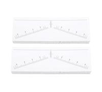 BOROCO 100 Sheets Eyebrow Ruler Stencils Stickers for Symmetrical Shaping Strong Adhesive Eyebrow Mapping Stickers
