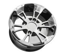 BOROCO 12 Inches 25x8-12 26/9-12 Rim of Wheels, Aluminum Alloy 4 Holes Strong Sustainable Load Capacity for the Kart ATV Go Cart