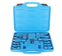 BOROCO 12-Piece Professional Screwdriver Set - Chrome Vanadium Steel, Magnetic Tips, Hex-End & Hammer-Strike Design, Blue Handle with Storage Box, Ideal for Auto Repair & Precision Work