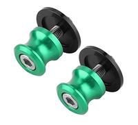 BOROCO 2pcs 8mm Swing Arm Spool, Motorcycle CNC Rear Stand Swing Arm Spool, Sliders Stand Swingarm Bobbins (Green)
