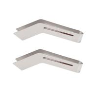 BOROCO 2pcs Stainless Steel Plants Transplant Tongs Gardening Plant Remove Transplant Plier for Reducing Root Damage