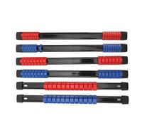 BOROCO 6PCS Drive Socket Organizer Holder, 1/4in 3/8in 1/2in SAE and Metric Socket Holder Rail for Shallow Deep Sockets