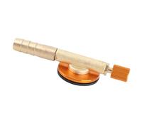 BOROCO Brass Gas Refill Adapter Safety Stove Burners Switching Valve Universal Interface Valve for Outdoor Camping Picnic BBQ Hiking Travel Yellow Red 40g 78mm (Yellow)