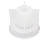 BOROCO Candle Holder Mold DIY Round Shape Soft Washable Medium Silicone Candle Base Mold White