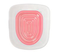 BOROCO Cat Toilet Training Kit Universal Reusable Cat Toilet Trainer for Pet Cleaning (White Tray, 1 Pink Inner Support)