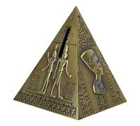 BOROCO Egyptian Pyramid Piggy Bank Delicate Tourist Souvenir Money Box (Bronze Medium)