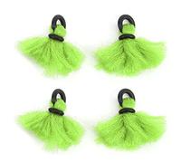 BOROCO Fly Fishing Yarn Strike Indicators 4pcs High Buoyancy Drift Float Bobbers for Fly Fishing Lure Fish with Yarn Rubber O Ring Adjustable Lightweight Durable 33mm 1.3in (Green)