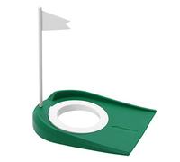 BOROCO Golf Putting Cup Plastic Adjustable Hole White Flag Moveable Practice Aid For Indoor Outdoor Training Green Putting Cup And White Flag 18 X 13 5cm