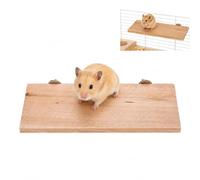 BOROCO Hamster Platform Wooden Cage Accessories 3 x 11.5 x 1.4 cm | Rectangular Board is Wear Resistant and Long Lasting Adds Extra Activity Space Inside the Cage for All Small Animals