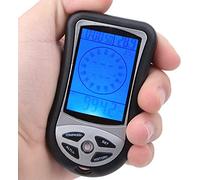 BOROCO Handheld Altimeter Meter Thermometer Electronic Navigation GPS Compass Weather Forecast Barometer with LED Backlight 8 in 1 multifunction meter