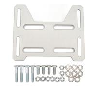 BOROCO Motor Engine Mount Adapter Plate Durable Adjustable for Mini Bike (Silver)