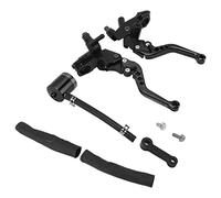 BOROCO Motorcycle Brake Clutch Levers Aluminum Alloy Hydraulic Master Cylinder Reservoir Kit Ergonomic Design for and Other Bikes Under 400cc (Black)