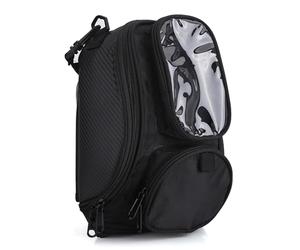 BOROCO Motorcycle Tank Bag, 1680D Oxford Waterproof Magnetic Universal Tank Bag with Touch Window and Shoulder Strap for Smartphone GPS Navigator