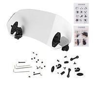 BOROCO Motorcycle Windscreen Extender, Adjustable Clip On Extender Universal Wind Deflector Spoiler for Windshield Protection, 280 x 105mm