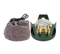 BOROCO Outdoor Mini Cooking, Portable Ultra-Light Camping Stove Burner Alcohol Fuel Stove BBQ Camping (Green)