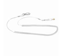 BOROCO Parrot Bird Flying Training Rope Leash Kits Anti Bite Durable Plastic U Shackle Design Lightweight Portable 6m Length Three Sizes Foot Rings for Outdoor Pet Training (6.5MM+6M flying rope)